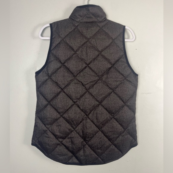 J. Crew Factory Textured Quilted Puffer Vest Gray Size xs - Picture 5 of 6